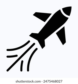 Pasa Volando, Icono De Vector De Avión Aéreo. Icono de Vector de silueta aislado.