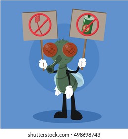 fly protest againts violence