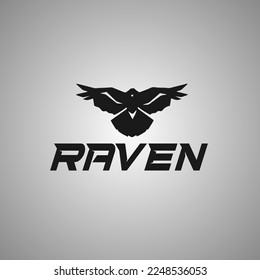 fly raven logo design for all
