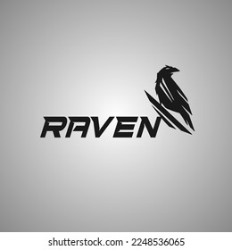 fly raven logo design for all