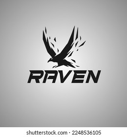 fly raven logo design for all