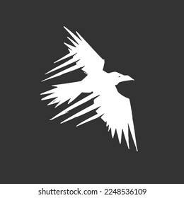 fly raven logo design for all