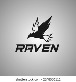 fly raven logo design for all