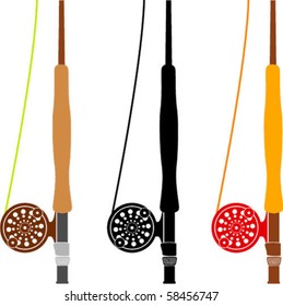 Fly Rods Vector