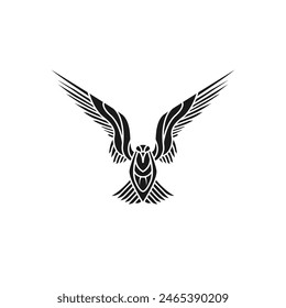 fly seagull icon logo design illustration 2 