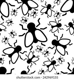fly seamless pattern