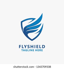 Fly shield logo design