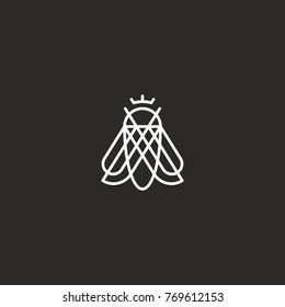 Fly sign, symbol, icon.