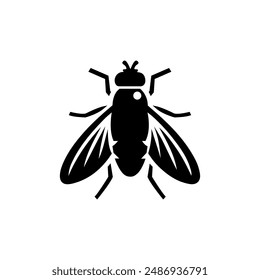A fly silhouette design vector eps