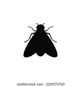 Fly simple flat icon vector