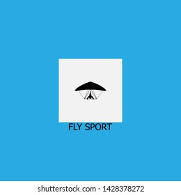 fly sport icon sign signifier vector