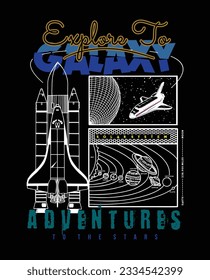 fly to the stars image vector illustration for your tshirt