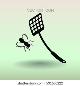 ilustración vectorial de icono de desplazamiento de mosca