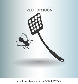 ilustración vectorial de icono de desplazamiento de mosca