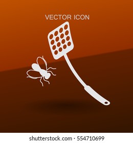 fly swatter icon vector illustration