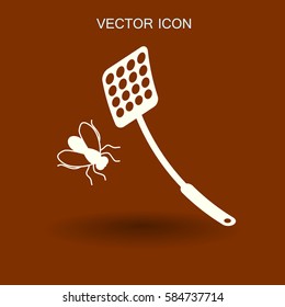 fly swatter icon vector illustration