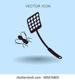 fly swatter icon vector illustration