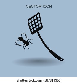 fly swatter icon vector illustration