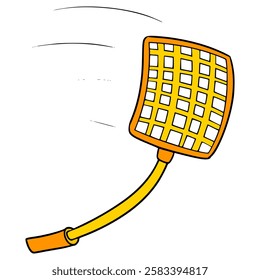 fly swatter illustration hand drawn isolated vector