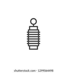 Fly swatter line icon. linear style sign for mobile concept and web design. Pest control outline vector icon. Symbol, logo illustration. Pixel perfect vector graphics