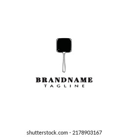 fly swatter logo cartoon icon design template black modern isolated vector illustration