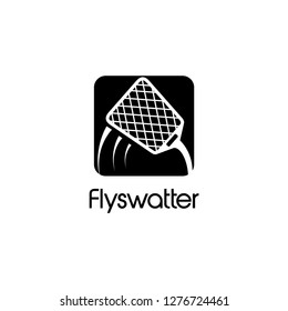 fly swatter logo design template. creative sign. Universal vector icon. - Vector