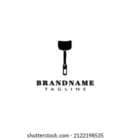 fly swatter logo icon design template modern vector illustration