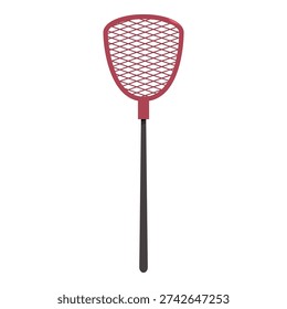 Fly swatter standing on a white background, ready for hitting annoying insects
