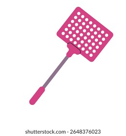 Fly swatter for swatting and killing flies and other flying insects pink color