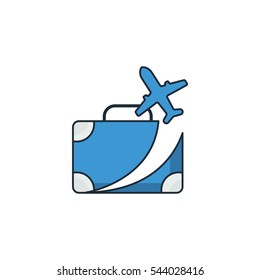 Fly Travel Logo Design Element