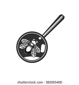 Fly under a magnifying glass