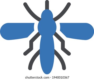 fly vector glyph color icon