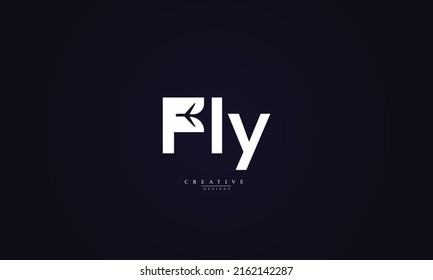 Fly vector logo design template