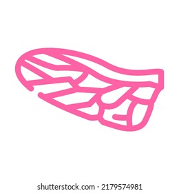 fly wing color icon vector. fly wing sign. isolated symbol illustration