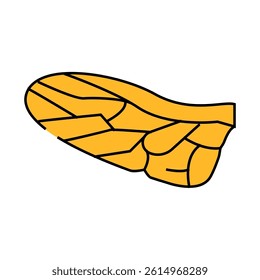 fly wing line icon vector. fly wing sign. isolated symbol illustration