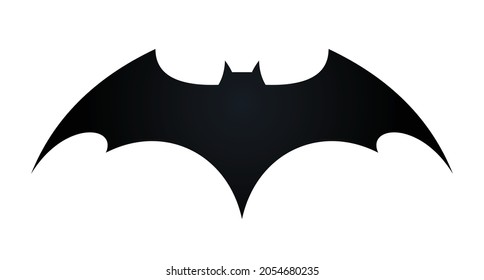 fly wings Batman famous logo superhero  icon vector