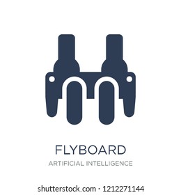 Flyboard icon. Trendy flat vector Flyboard icon on white background from Artificial Intelligence, Future Technology collection, vector illustration can be use for web and mobile, eps10