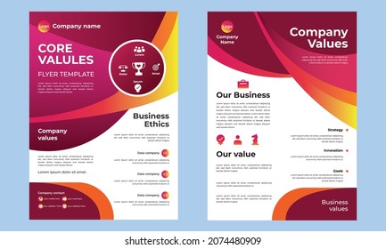 flyer in A4 with colorful triangles, Brochure design, poster flyer pamphlet brochure cover design layout space for photo background