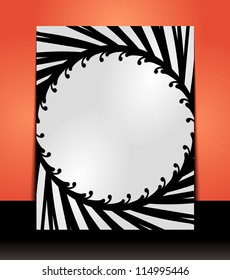 Flyer artistic design content background. Design layout template