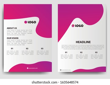 Flyer background with abstract background for Business Presentation