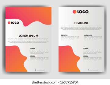 Flyer background with abstract background for Business Presentation
