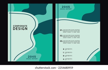 Flyer background blue wave illustration vector design. With a simple design. Great for blue, backgrounds, banners, templates, digital, etc.