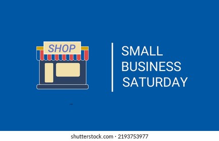 Flyer Or Banner Or Illustration Of Saturday Small Business Event