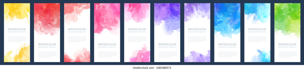 flyer or banner pattern design set set with watercolour scene beneficial for any project where a platter of colour makes the difference colour colourful abstract background scene colorful right digita