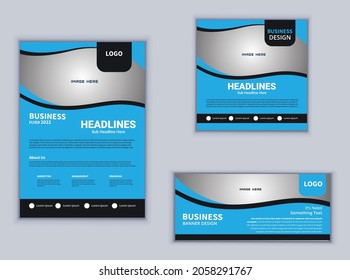 Flyer Banner or Social Media Template design. Creative business flyer design. Business vector design. Abstract flyer design.