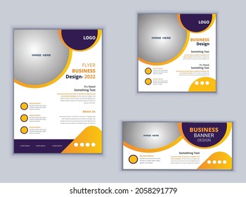 Flyer Banner or Social Media Template design. Creative business flyer design. Business vector design. Abstract flyer design.