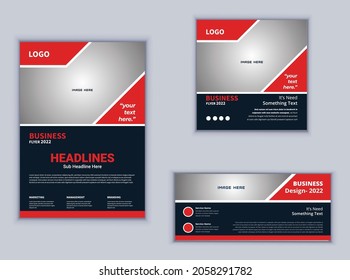 Flyer Banner or Social Media Template design. Creative business flyer design. Business vector design. Abstract flyer design.