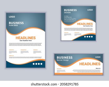 Flyer Banner or Social Media Template design. Creative business flyer design. Business vector design. Abstract flyer design.