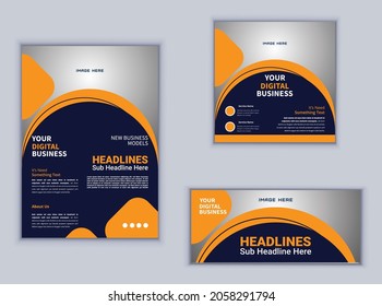 Flyer Banner or Social Media Template design. Creative business flyer design. Business vector design. Abstract flyer design.