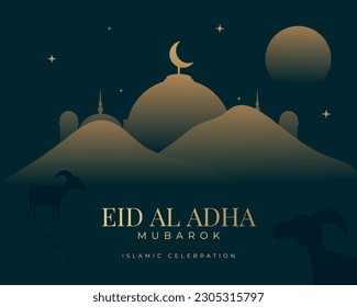 Diseño de una plantilla de banner de volante eid al adha